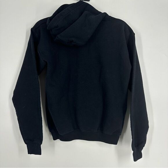 FLIM FLAM Merch Flamingo Graphic Black Hooded Sweatshirt Sz Youth XL - Picture 4 of 6